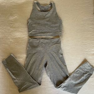 Constant Heather Grey Work Out Set